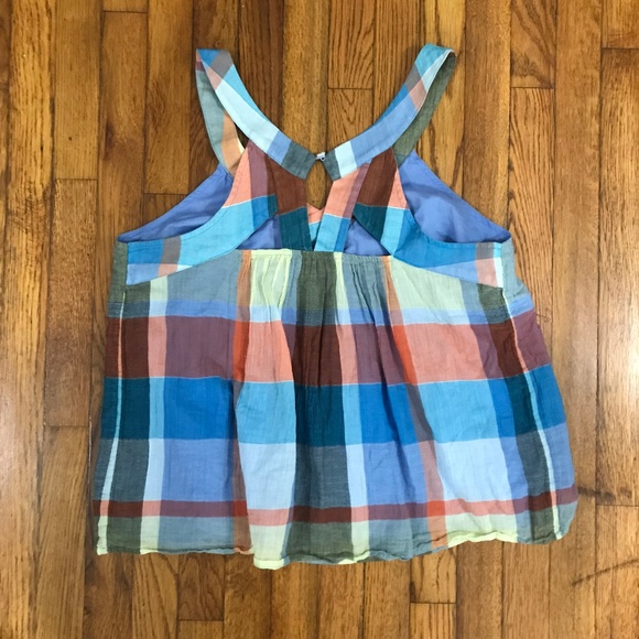 ANTHROPOLOGIE HD IN PARIS Plaid Top - Picture 7 of 7